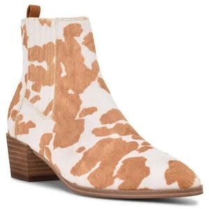 Nine West Cow Print Boots Size 6